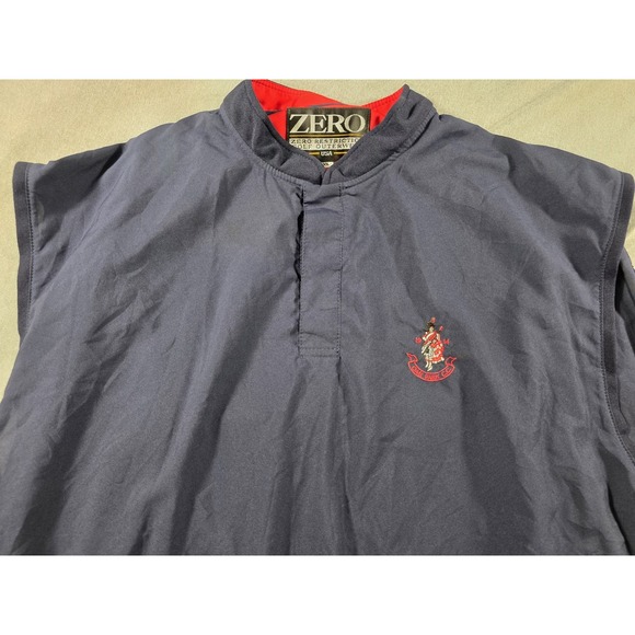 Zero Restriction Blue Golf Light Vest Pullover 1/4 Snap Oak Park Country Club XL - Picture 1 of 9